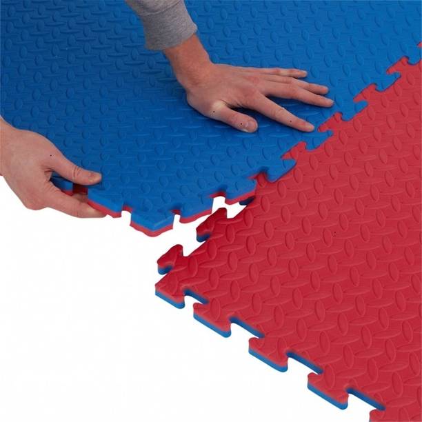 Supreme Interlocking Tiles Floor Mats for Gym Equipment/Yoga (Pack Of 4) Thickness 25 mm Exercise & Gym Mat