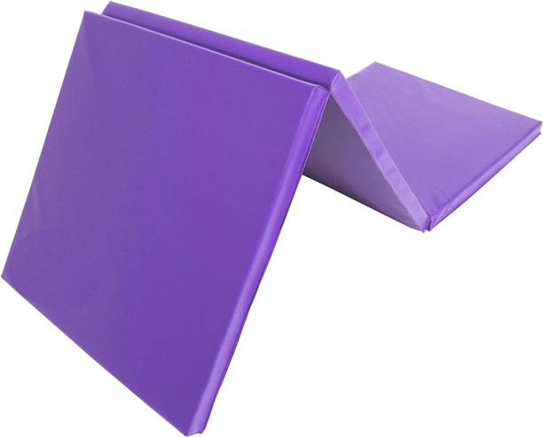 IRIS Tri-Fold Tumbling Mat 6’x2’ with Carrying Handles Purple 25 mm Exercise & Gym Mat