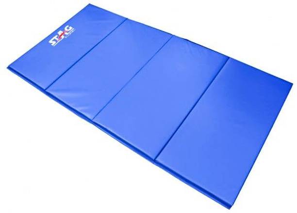 STAG Multi-Purpose Foldable Fitness Mat (BLUE) Blue 50 MM mm Exercise & Gym Mat