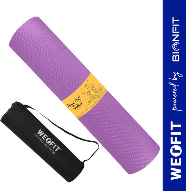 WErFIT 4.5mm Ultra Premium EVA Yoga Mat with Carrying Bag, Anti Skid, Home, Gym, Women Purple 4.5 mm Yoga Mat