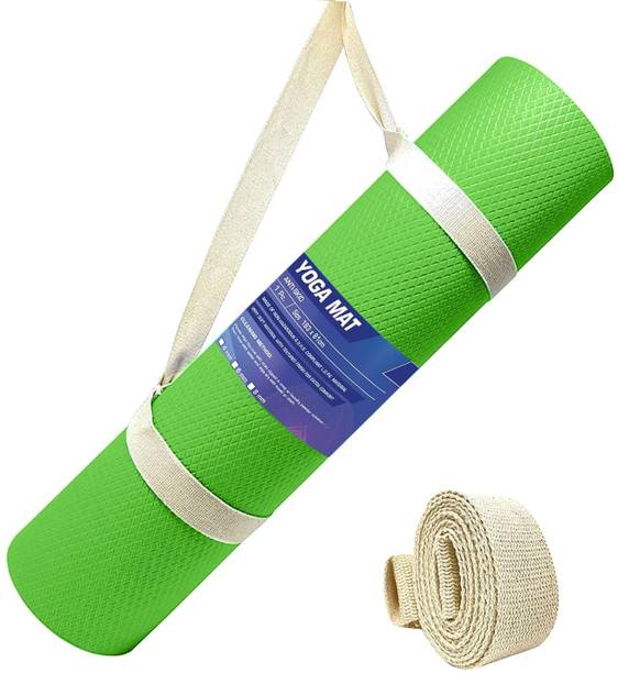 Strauss Anti Skid EVA Yoga Mat with Carry Strap 6 mm Yoga Mat