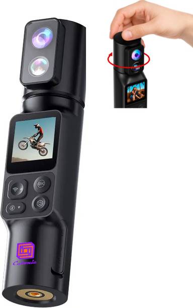 Cubonic 6K Ultra HD Night Vision Enabled, 350 manual Rotation EIS 3.0 Anti-Shake TouchScreen 1.33"Display Sports and Action Camera