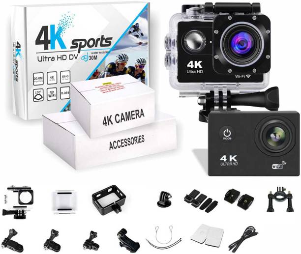 PrimeLensX Action Camera Action Camera 4K 20MP Wifi 30M Waterproof Action Camera Sports DV Camcorder Sports and Action Camera