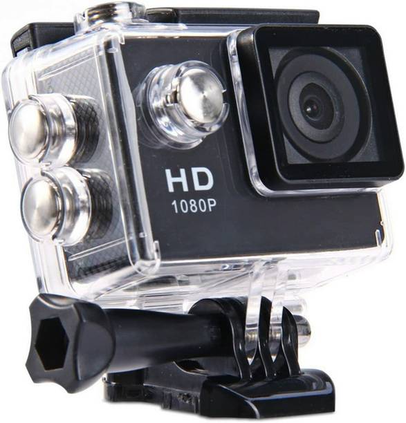 Elevea Sports camera 1080p 12MP Sports Waterproof Camera with Micro SD Card Slot(12 years warranty) Sports and Action Camera