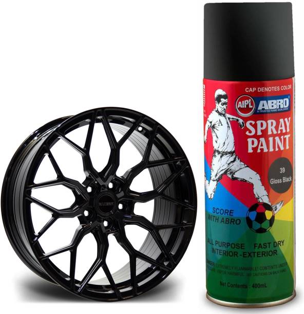ABRO Premium Quality Glossy Spray Paint - ABRO Gloss Black Spray Paint 400 ml