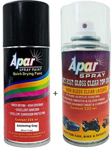 apar Spray Paint Glistninig Grey+GC Compatible For Maru...
