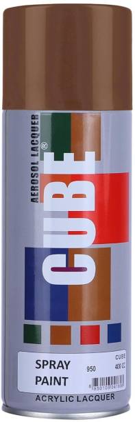 Litlle love Cube Spray Paint | 400 mL | For Metal, Plastic, Wood Brown Spray Paint 400 ml