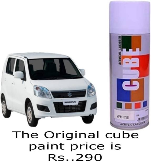 ONCAR Cube Car Scratch remover / Color Spray Scralet white Spray Paint 400 ml