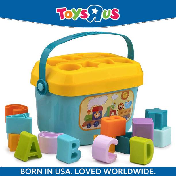 Toys R Us Bruin Colourfull Baby First Blocks Color & Shape Toy Educational Sorting Box for Kids