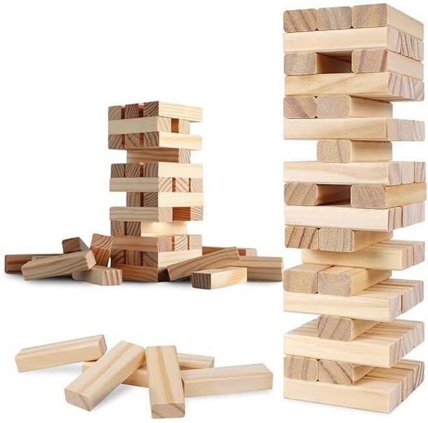 Wembley Wooden Blocks Stacking & Balancing Tower Games for Kids Adults