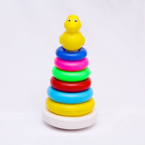 Kidsbuddy Yellow Duck Stacking Rings Toy