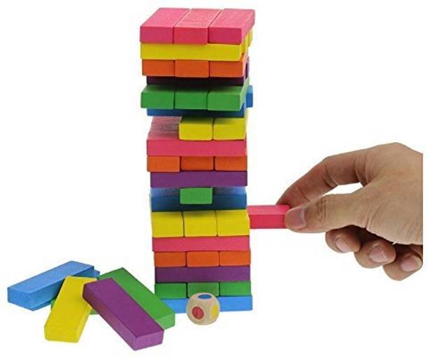 woodzania Colorful Wooden Stacking Games For Kids And Adults Balancing Puzzles Toys