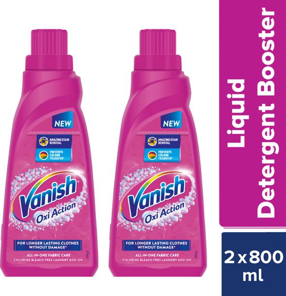 Vanish All in One Liquid Detergent Booster (2 x 800 ml) Stain Remover