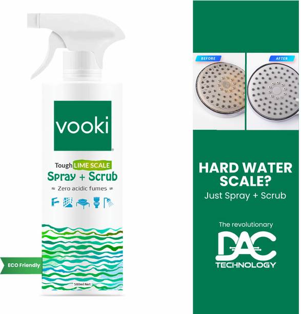 vooki Tough Lime Stain Descaler Remover, Spray & Scrub Cleaner fo