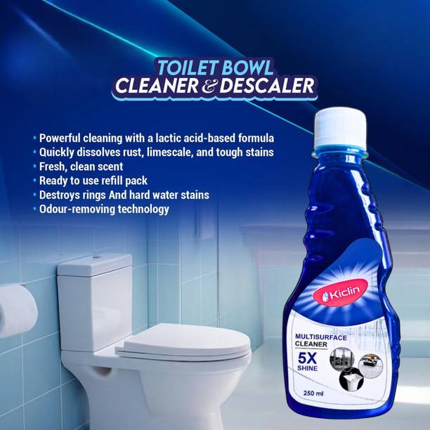 kiclin Disinfectant Toilet Cleaner Liquid, Original|Kills 99.9% Germs Garden Bloom Gel Stain Remover
