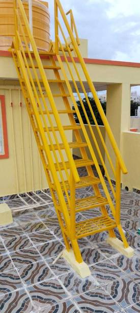 SH ENGINEERING WORKS Yellow Stairs Stair Baluster