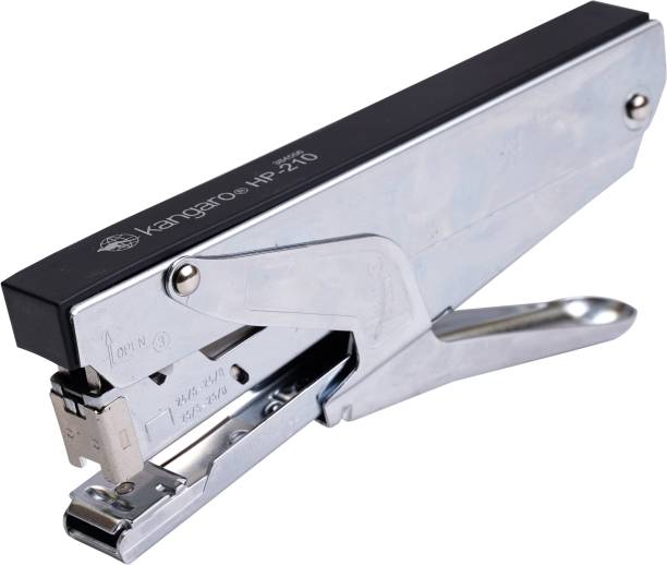 Kangaro Desk Essentials HP-210 All Metal Half Strip, Black, Set of 1 Cordless  Stapler