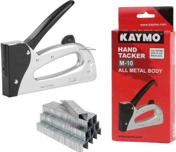 KAYMO Hand Tacker M-10 Metal Body 6-10mm with 23/8H Stapler Pin 8mm(20,000 Staples) Cordless  Stapler
