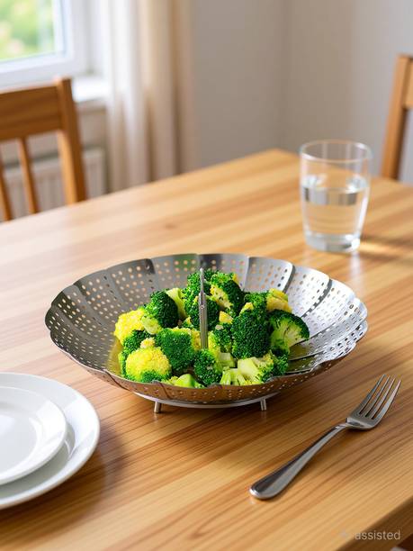 SYGA Stainless Steel Vegetable Steamer Basket/ Insert for Pans, Crock Pots 6.3 to10.3 Stainless Steel Steamer