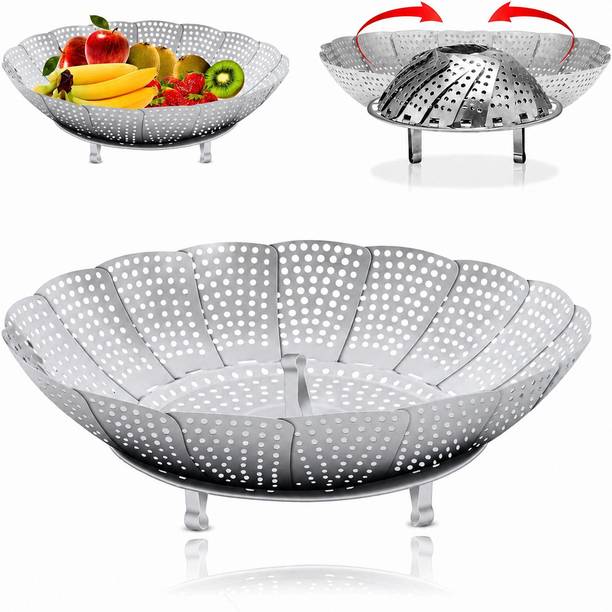 UTTANISHTH Expandable Vegetable Food Steamer Basket Stainless Steel Steamer