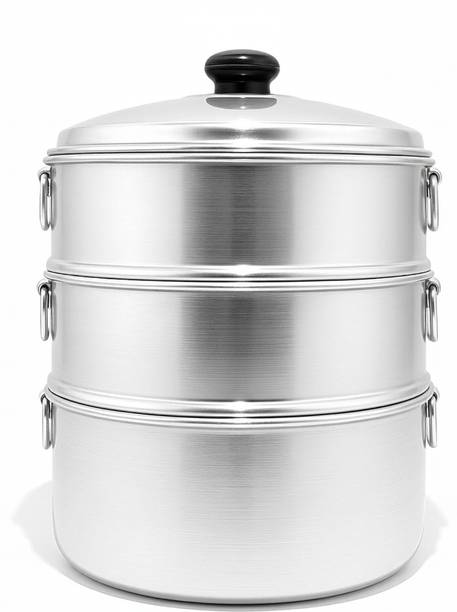 SHRI VASUNDHRAM Aluminium momo steamer 8x3 Aluminium Steamer