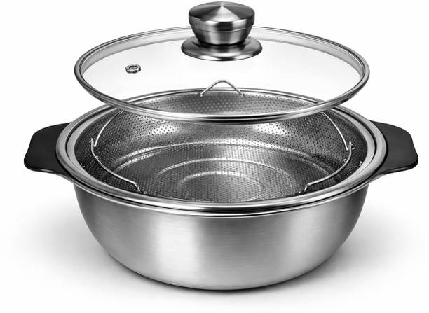 VYATIRANG Multi-Purpose Steam Cooker for Momos, Vegetables, Idli & Soupmpatible Stainless Steel Steamer