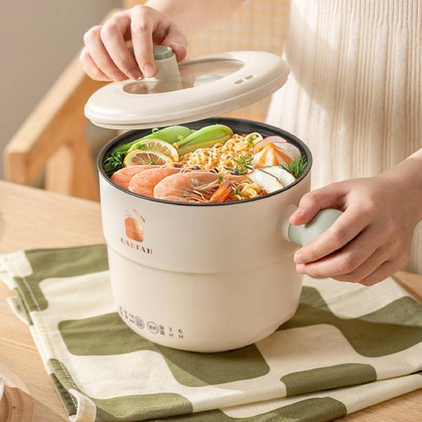 LINEAR Multifunctional Electric Non-stick Cooking Pot 1.8L Capacity. PTFE (Non-stick) Steamer