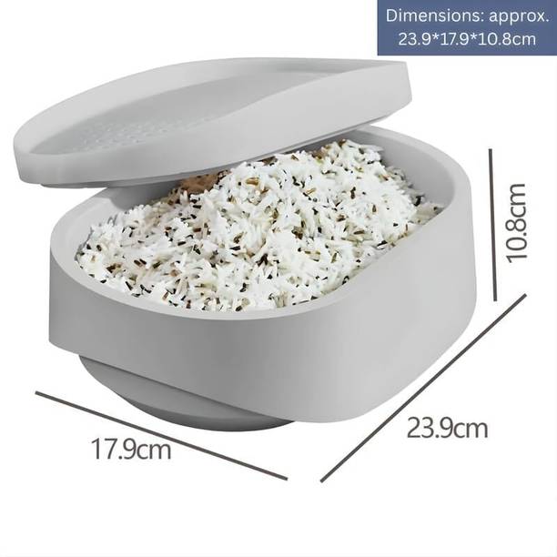 MISHTINCREATION Electric Rice Cooker with Steamer Stainless Steel Steamer