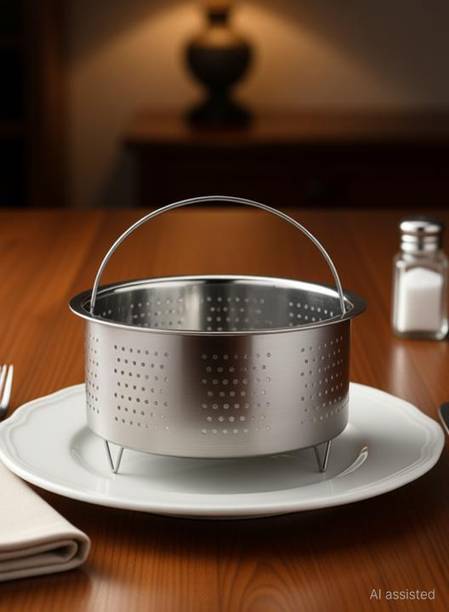Snehshyam Rice, Food, Meat, Fish Cooker Warmer Kitchen Cookware Metal Steamer Stainless Steel Steamer