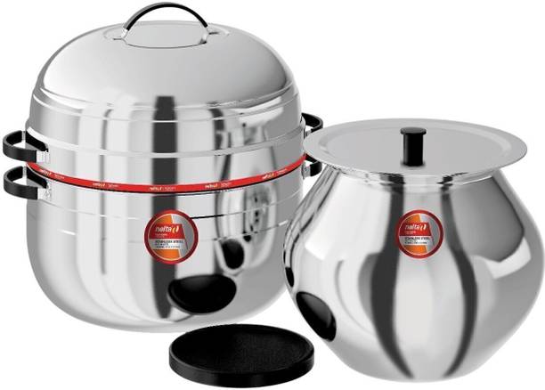 Nolta 1.5 KG Thermal Rice Cooker, ISO Certified, SS Pot & Rubber Gasket, Choodarapetty Stainless Steel Steamer