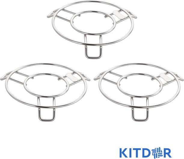 Kitdor Steamer for cooking (SET OF 3)- COOKER STAND Steaming Tray Steamer Rack Stand Stainless Steel Steamer