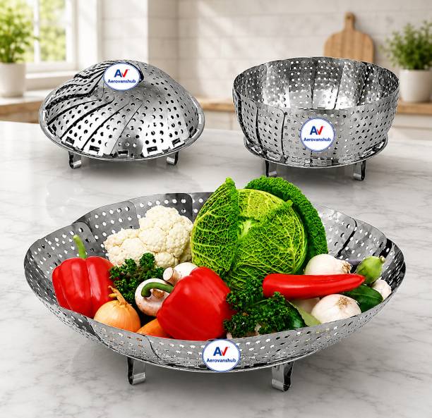 KRIDHRISHENTERPRISE VEGETABLE STEAMER Stainless Steel Steamer