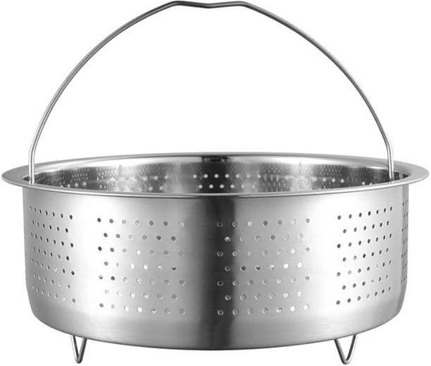 Orivox Stainless Steel Steamer Basket with Handle & Trivet Stainless Steel Steamer