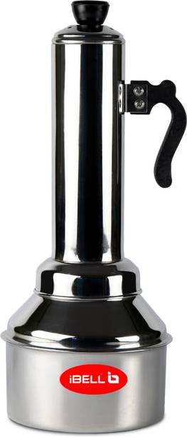 iBELL Puttu Maker / Puttu Kudam with Heat-Resistant Handle & Bakelite Lid Knobs Stainless Steel Steamer