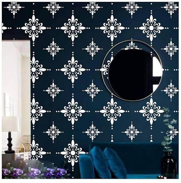 Kayra Decor Wall Stencils Design Sheet Room Decor, Craft (Size-16x24 inch) KHS264 Wall Arts Stencil