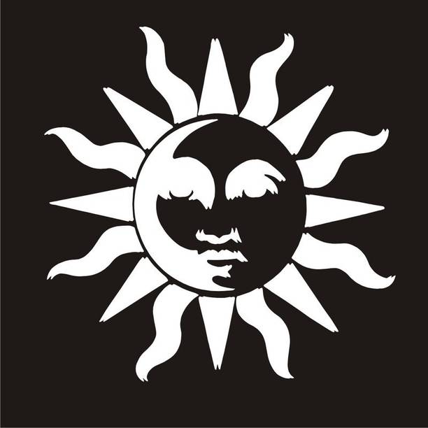 Decowall "sun" Stencil for DIY Painting in Plastic Sheet DW305 DIY Painting Stencil