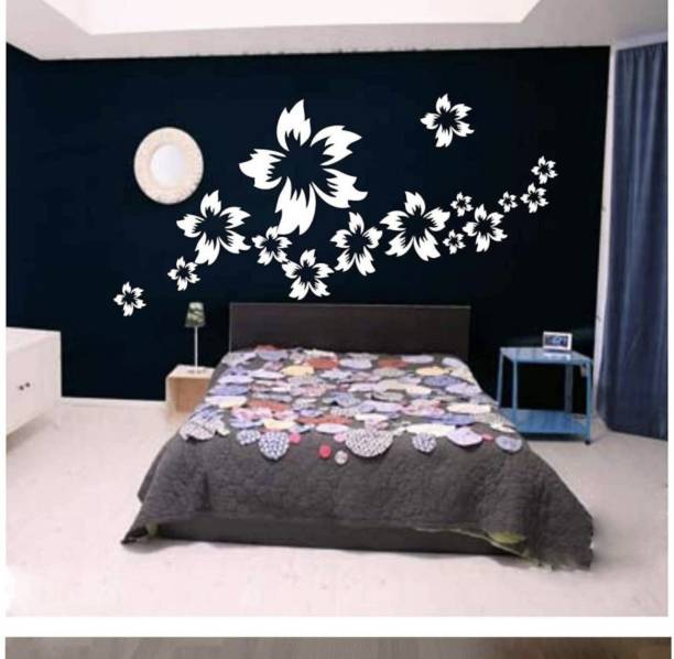 Aaradhya Collection Size: (24 x 40 Inches) Floral Design Reusable PVC Wall Stencil for Home Decor B360470 Wall Stencil Stencil