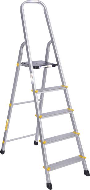Asian Paints TruCare Foldable Home Ladder with 5 Steps Aluminium Ladder