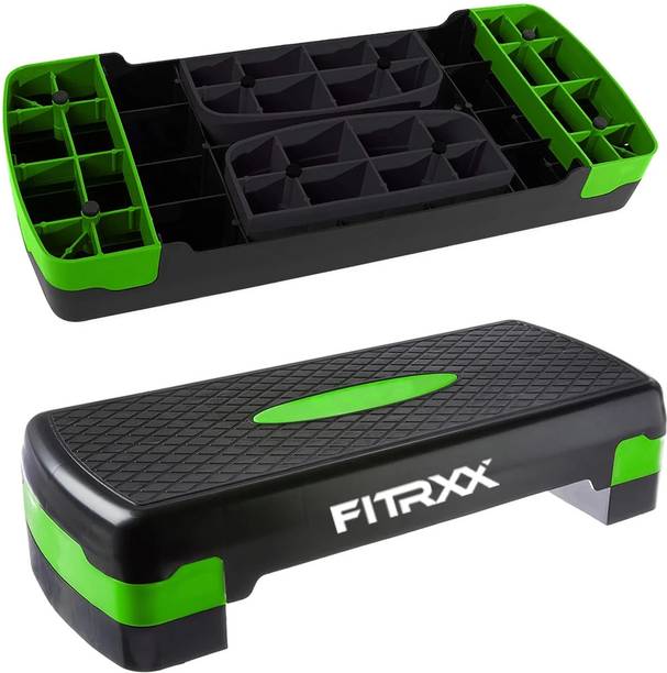 FITRXX Aerobic Stepper, Two Height Level Adjustments -4 inches and 6 inches Stepper