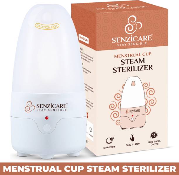 senziwash Menstrual Cup Steam Sterilizer |Kills 99% of Germs in 3 Minutes - 1 Slots