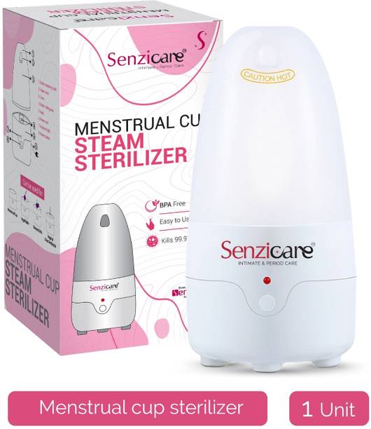 senziwash Menstrual Cup Steam Sterilizer |Kills 99% of Germs in 3 Minutes - 1 Slots