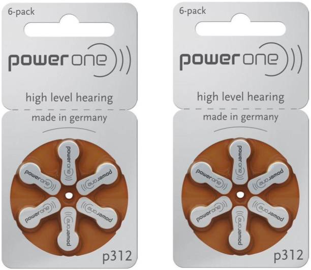 Power one P312 Hearing Aid Batteries 1.45V 2 patta (12 battery) Button Cells Stethoscope Case