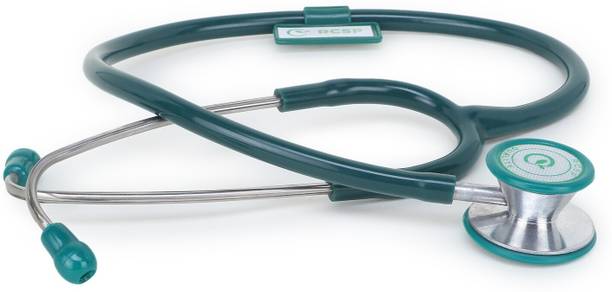 RCSP Dual Head Stethoscope cardiology for Doctors and medical student pediatric and Adult stethoscope GREEN Acoustic Stethoscope