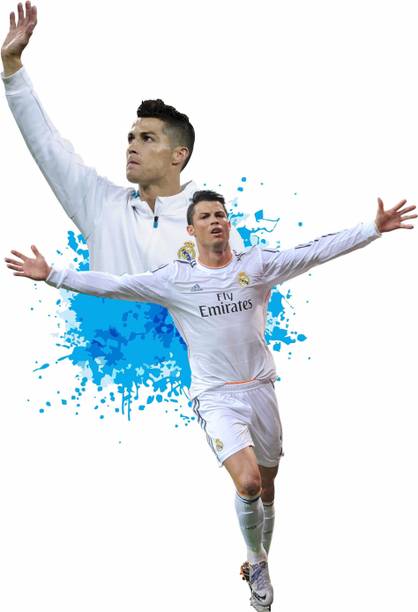artisian inkwork 1 cm christiano ronaldo wall sticker(58x85)__sss281 Self Adhesive Sticker