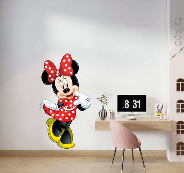 stylishdecor 32 cm Adorable Cute Mickey Mouse Decorative Wall Sticker for Disney Fans Self Adhesive Sticker
