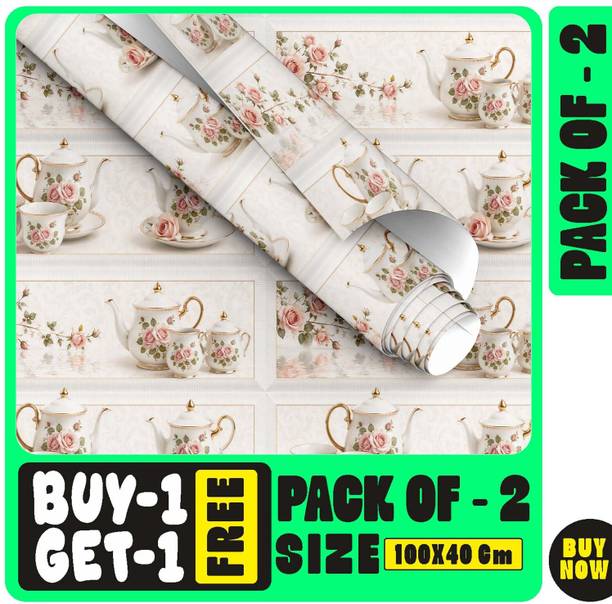 Bnezz 100 cm Waterproof Kitchen Wallpaper For Wall Décor 1Mtr-Kitchen Wallpaper-