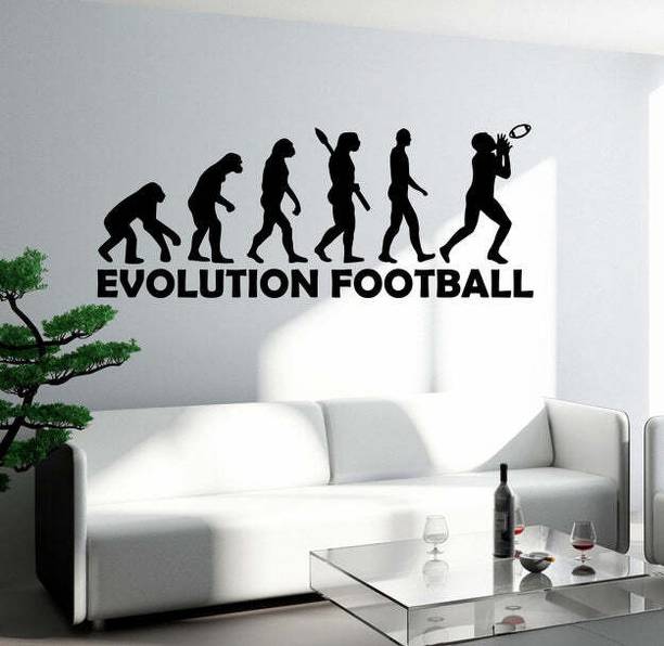Vinyl and Creation 55 cm Football Sport Rugby Vinyl 20 x 55 cm Self Adhesive Sticker