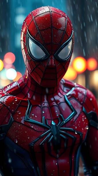 swaroopa 16.5 inch Spiderman A3 size non tearable sticker Self Adhesive Sticker