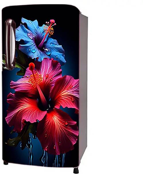 Craft Advertising 124.46 cm Fridge sticker for single Door fridge size 24x49 inch Self Adhesive Sticker
