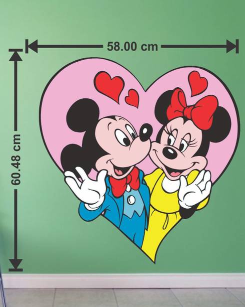 Approach Decor 60 cm mickey mouse 3d cartoon wall stickers Self Adhesive Sticker